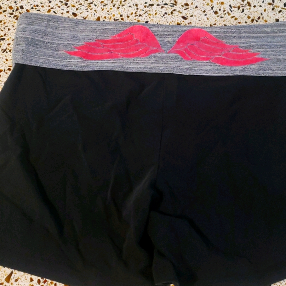 Victoria secret angel wing yoga shorts